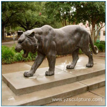 Outdoor Life Size Bronze Tiger Statue For Sale